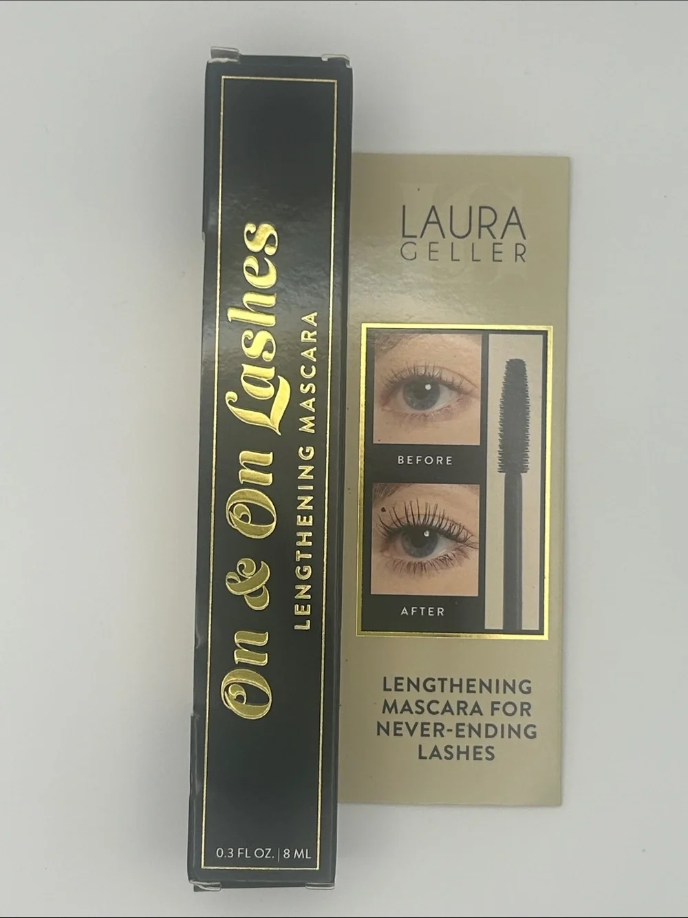 NEW Laura Geller On & On Lashes Black Mascara